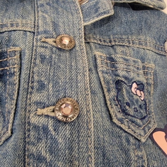Hello Kitty Fleece and Denim Layered Jacket - Adorable & Stylish! - Picture 6 of 7